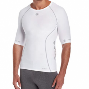 Camiseta A200 Short de manga corta de compresión para hombre, tamaño XXL, color blanco