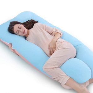 Almohada con forma de U, Almohada de embarazo y maternidad con funda extraíble