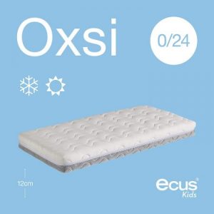 Colchón de cuna Oxígena HR con cremallera perimetral, cara antiasfixia e invierno, , 120cm x 60cm
