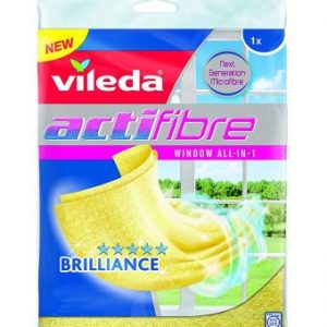 Vileda Actifibre - Bayeta para Cristales, Color Amarillo