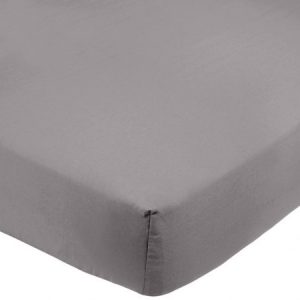 Sábana bajera ajustable (microfibra, 150 x 200 x 30 cm) Gris oscuro